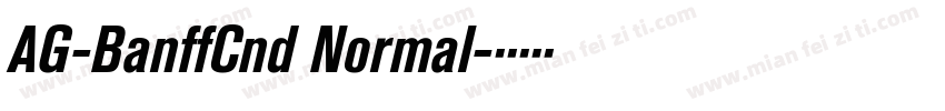 AG-BanffCnd Normal字体转换